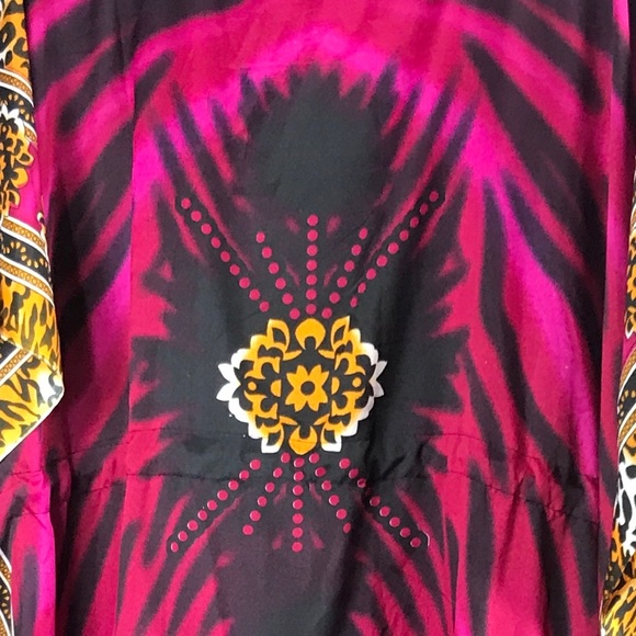 TRUE ROCK Maxi Pink Print Gafton Lightweight Dress - Picture 9 of 10